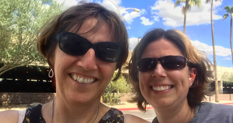 Dr. Laurie Brush and Dr. Amy Hoss attend the IAAHPC conference in Tempe Arizona 